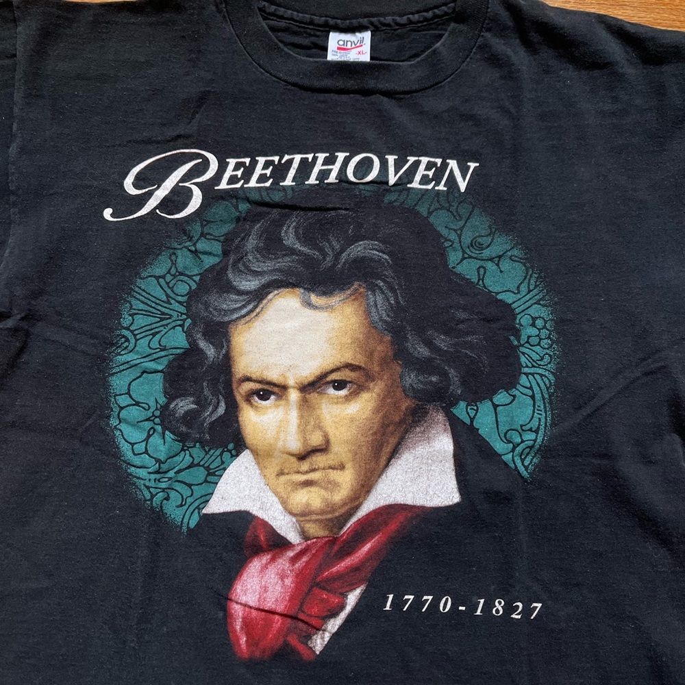 Vintage Beethoven T-Shirt / Anvil / 90s / Single Stitch - Picture 3 of 7